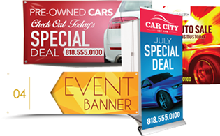 Indoor outdoor banners