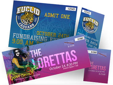 Premium quality custom ticket printing