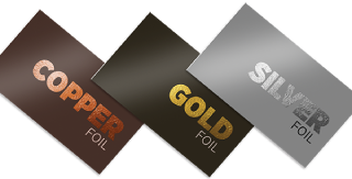 Ultra premium metallic foild business cards