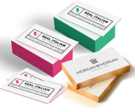Extra thick business cards with painted edge