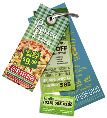 Door hanger printing - Custom full color door hangers