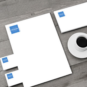 Letterheads, envelopes & business cards. All available with raised print.